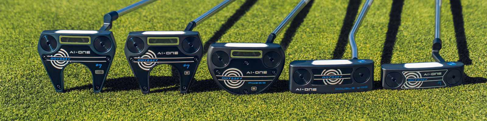 Odyssey Ai-one putter-Familie (photo by Callaway Golf)