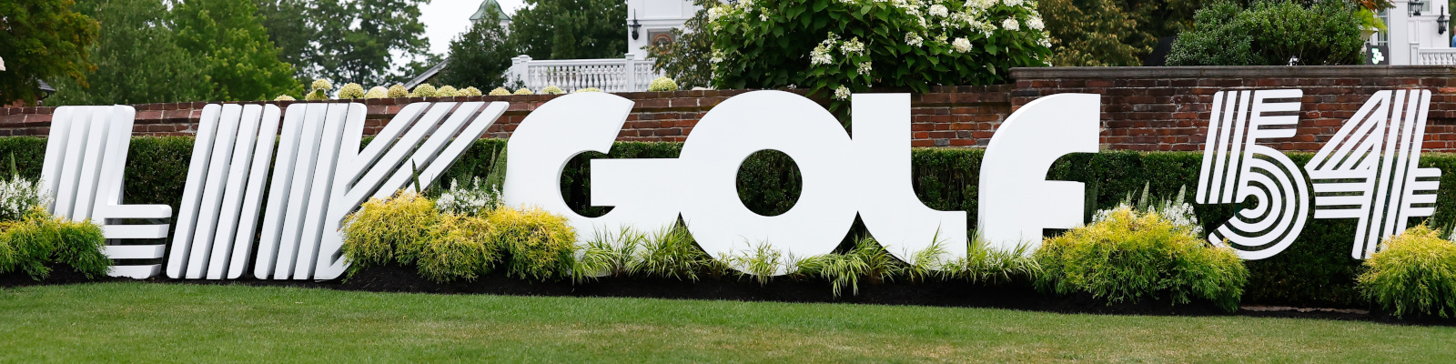 Logo bei der LIV Golf Series (photo by GettyImages)