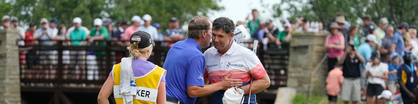 Steve Stricker und Padraig Harrington (Photo by Sam Hodde/PGA of America via Getty Images)